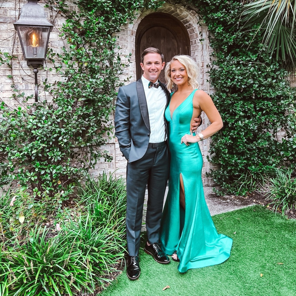 Jovani Turquoise Formal Dress